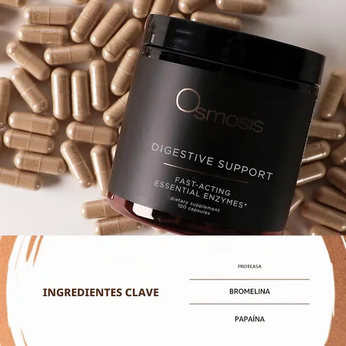 Vista 3 de OSMOSIS Suplemento enzimático de apoyo digestivo para el cuidado de la piel, 100