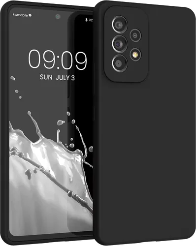 Vista 245 de kwmobile Funda Compatible con Samsung Galaxy A14 5G - Funda de teléfono de TPU y silicona con acabado suave - Verde Lima