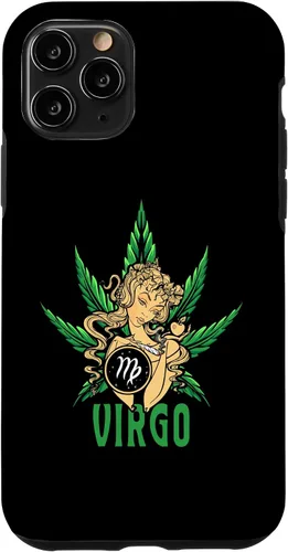 Vista 29 de Zodiac Stoner Vibes: Virgo Cannabis Weed Horoscope Design Case para iPhone 17