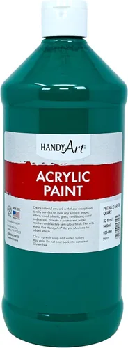 Vista 89 de Handy Art Pintura acrílica, juego de 12 colores, botellas de 16 onzas, acrílico líquido para estudiantes semibrillante, consistencia de flujo
