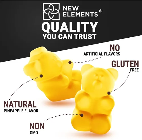 Vista 7 de Gomitas de glicinato de magnesio de 500 mg con vitamina B6 100 mg para adultos y niños, alta absorción, sin OMG, sin gluten, alivio del estrés