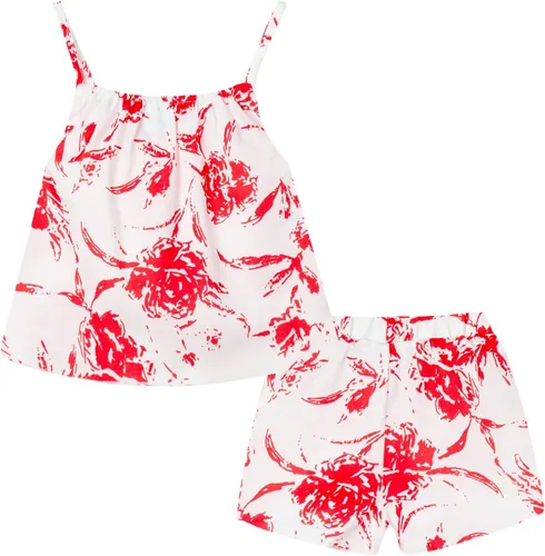 Vista 76 de LittleSpring Conjunto de verano para niñas con camiseta sin mangas y pantalones cortos florales