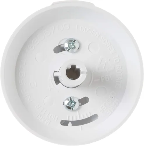 Vista 2 de GE WB03K10036 Pomo de control original OEM (blanco) para hornos GE