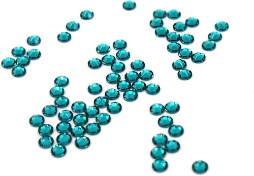 Vista 4 de Preciosa Viva Rhinestones Sin Hotfix Flatback - Circón azul - SS12 (0.118 in) - Elige tu cantidad (72)