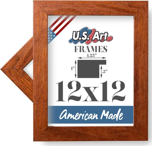 Vista 48 de Marco de fotos de 4 x 6 pulgadas, acabado envuelto suave, plano de 1.25 pulgadas de ancho, bronce oscuro envejecido, 100% madera americana compuesta