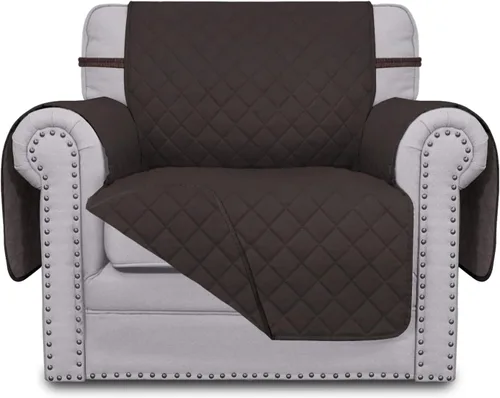Vista 324 de Easy-Going - Funda reversible para sofá, resistente al agua, con varillas de espuma y correas elásticas, protector de muebles para mascotas y perros