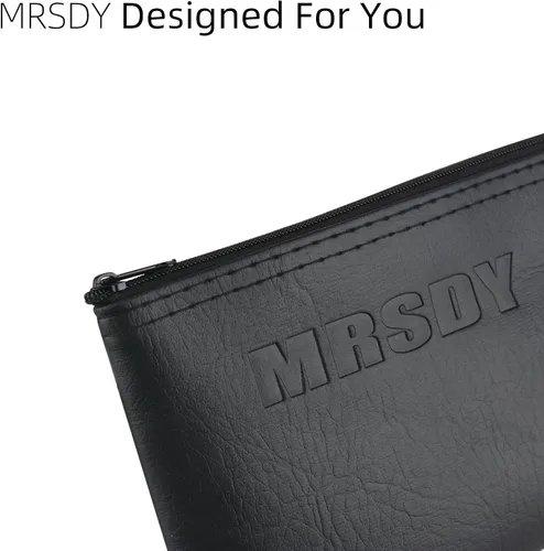 Vista 8 de MRSDY Bolsa para micrófono, bolsa negra con cremallera para micrófono, micrófono inalámbrico, protector de micrófono vocal a prueba de golpes, bolsa
