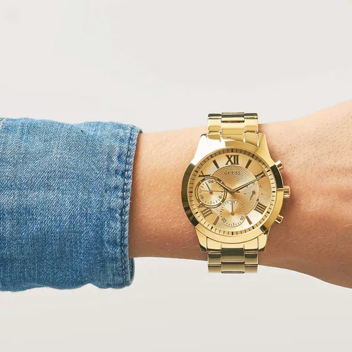 Vista 6 de Guess reloj multidial para mujer solar con correa de acero inoxidable