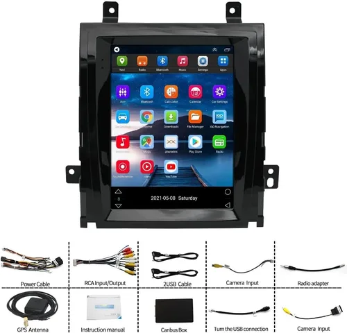 Vista 8 de Android 12 Radio de coche estéreo para Cadillac Escalade 2007-2014 10.4 pulgadas Octa-Core 4+64G Carplay inalámbrico Android Auto 4G red 5G WiFi DSP