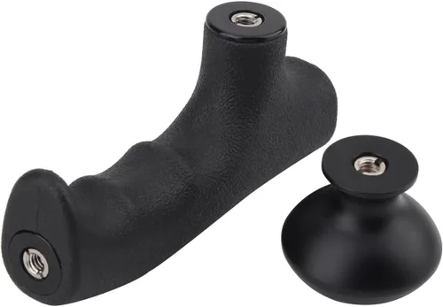 Vista 8 de Mango monopie + perilla de agarre para cabeza de bastón de trekking con brújula para senderismo, monopie convertido en bastón