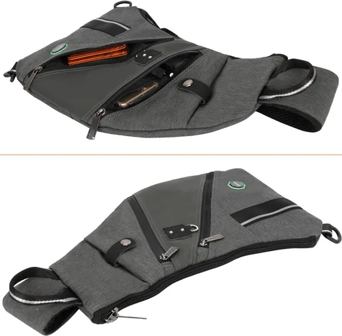 Vista 3 de Bolso bandolera de nailon para hombre y mujer