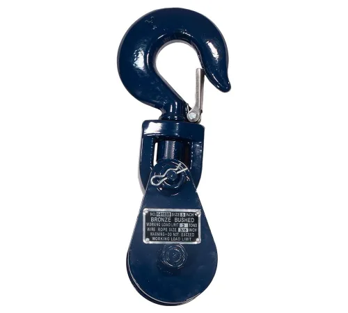 Vista 12 de Mytee Products Bloque de arrebate con gancho WLL 2 Toneladas Polea de 3"' + ' Cable de alambre de 3/8" Pulley para rescate con enrollamiento