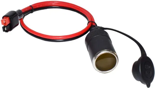 Vista 4 de Conector 45A a encendedor de cigarrillos hembra de 12 V, cable resistente de 12 AWG, compatible con Anderson Powerpole para transferencia