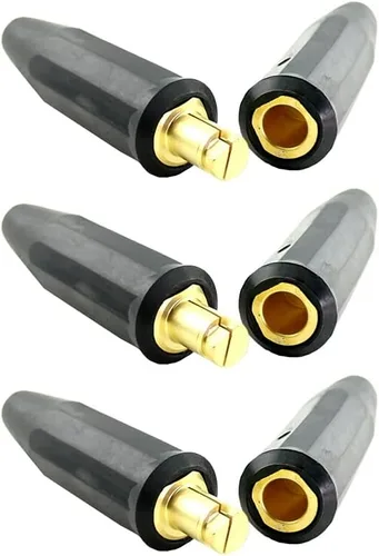 Vista 4 de WeldingCity Cable de soldadura Adaptador de conector de terminal hembra 2-AF Perno roscado a Tweco/Lenco macho 2-MPC/4-MPC/LC-40/LC-40HD