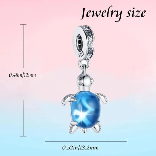 Vista 4 de Abalorios de plata de ley 925 para pulseras Pandora, regalos de joyería para mujer y niña.