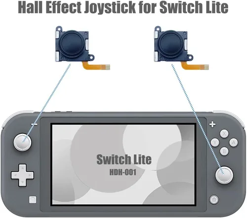 Vista 2 de ElecGear 2 x joystick Hall de repuesto para Switch Lite, sensor de efecto electromagnético, módulo de palanca de pulgar sin deriva para controlador