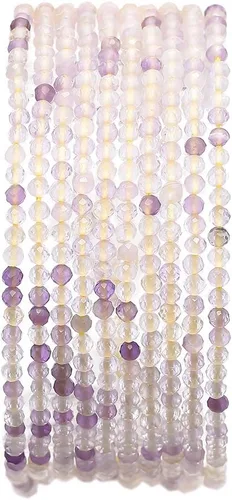 Vista 15 de BEADIA Cuentas de piedra natural africana de turquesa faceted rondelle 3x4mm semipreciosas sueltas para hacer joyas 38cm