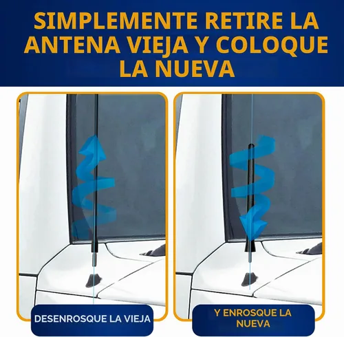 Vista 3 de Mástil de antena para Toyota FJ Cruiser 2007-2015, repuesto de antena automotriz negra para automóviles, camiones y SUV, compatible con radio AM FM