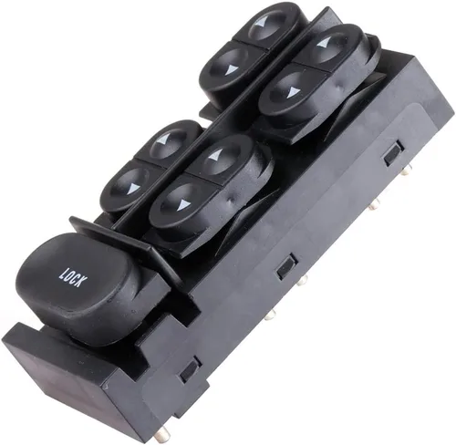 Vista 2 de Interruptor de elevalunas eléctrico delantero izquierdo compatible con Ford para F-350 1994-1997 para Ford para Tempo 1990-1994, interruptor