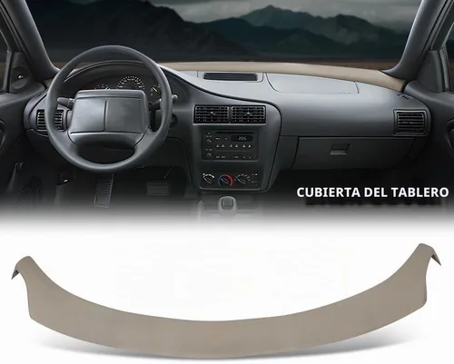 Vista 8 de GRAND ORANGE Bisel moldeado de TPE para tablero de instrumentos, compatible con Chevy Cavalier 1995-2005, cubierta de tablero, beige