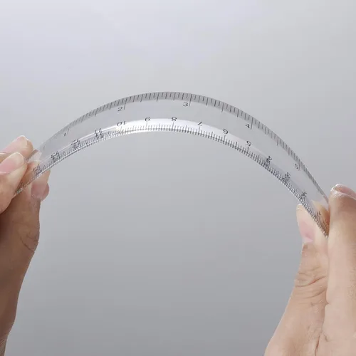 Vista 4 de 125 reglas de plástico transparente de 6 pulgadas a granel para aula, escuela, oficina