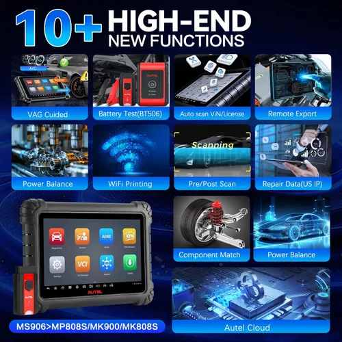 Vista 8 de Autel Escáner MaxiSys MS906MAX, versión actualizada de Ms906Pro, herramienta de escaneo superior, herramienta de diagnóstico bidireccional