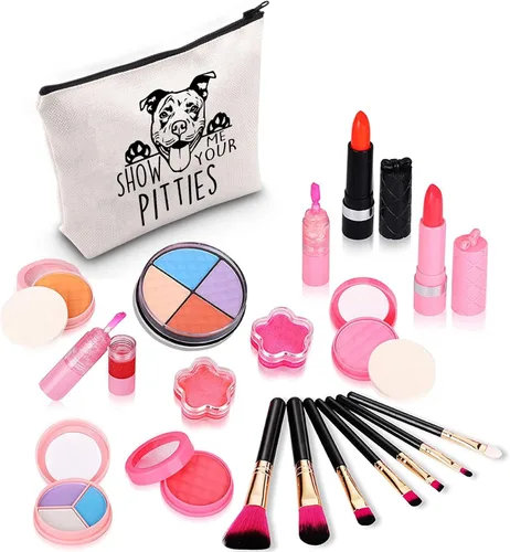 Vista 3 de ZJXHPO Divertido regalo de Pitbull Show Me Your Pitties Dog Lovers Gift Pitbull Mom Cosmetic Bag Zipper Accesorio Bolsa, Perro Pitties, No