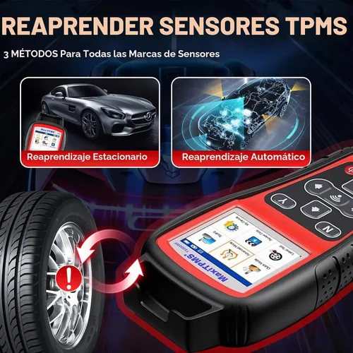 Vista 5 de Autel MaxiTPMS TS508WF Herramienta de programación TPMS Actualización de TS501 Pro TS408S Activar/Relearn Autel TPMS Sensores, lectura/borrar código