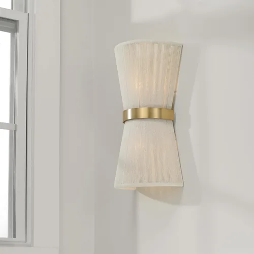 Vista 8 de Capital Lighting 641221NP Cecilia - Lámpara de pared inspirada en el arte, 2 luces, 120 vatios totales, 16 pulgadas de alto x 9 pulgadas de ancho