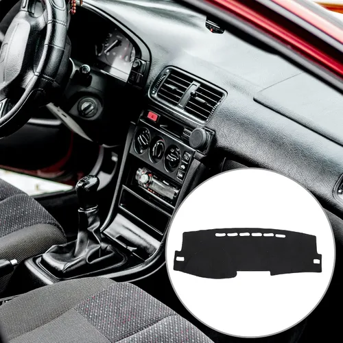 Vista 2 de X AUTOHAUX Cubierta del tablero del coche antideslizante Mat Protector alfombra para Toyota Corolla 2009 2010 2011 2012 2013
