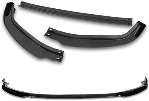 Vista 6 de Kit de 3 piezas de parachoques delantero compatible con Lexus IS300 2001-2005, alerón de protección con moldura divisora estilo STP, difusor de aire