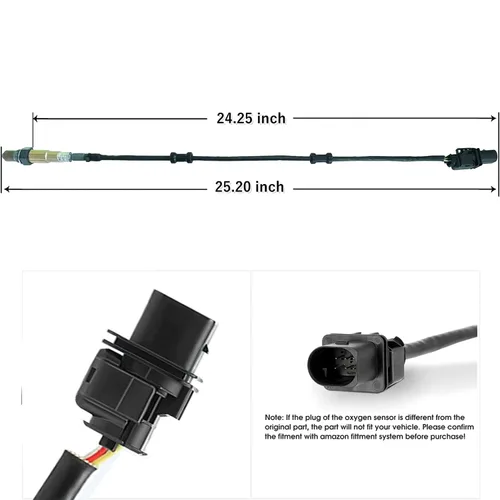 Vista 4 de 234-5107 Sensor de oxígeno O2 relación aire-combustible aguas arriba compatible con A3 TT 911 Carrera Eos Jetta Go-lf Passat CC Accent Veloster