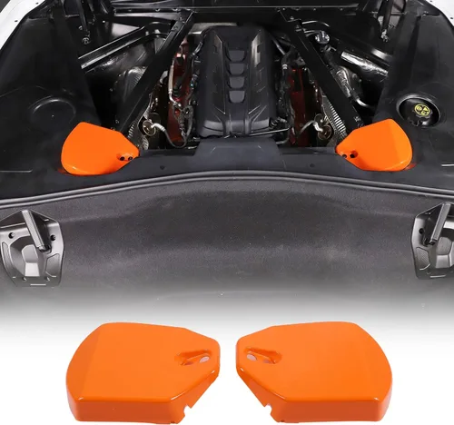 Vista 9 de Daeiclru Cubiertas de torre de puntal trasero compatibles con Chevrolet Corvette C8 2020-2023, cubierta de torre de ABS que absorbe los golpes