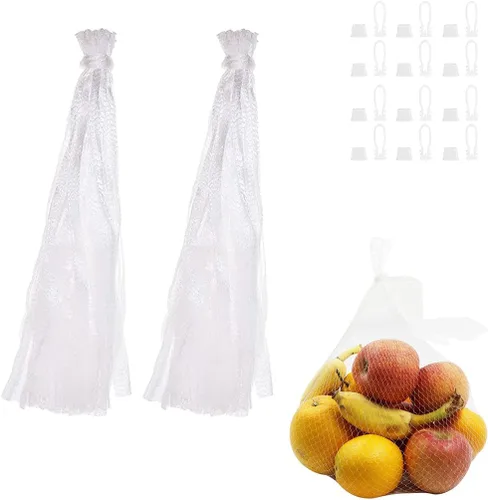 Vista 8 de 100 bolsas de malla para eclosionar mariscos y huevos, bolsas reutilizables para hervir cangrejos y cebolla