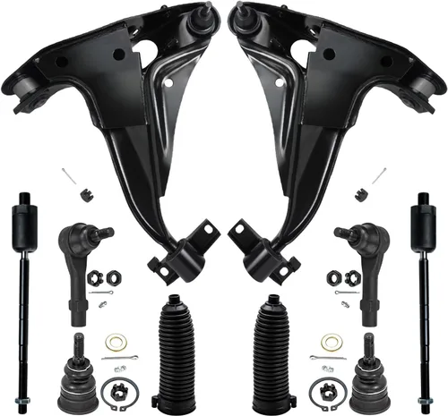 Vista 207 de Detroit Axle - Kit de suspensión delantera de 10 piezas para Chevrolet Trailblazer GMC Envoy 2004-2007 2005 2006 Soportes de brazo de control