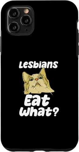 Vista 4 de iPhone 12 mini lesbianas comen qué cita divertida para orientación BI y caso LGBTQ
