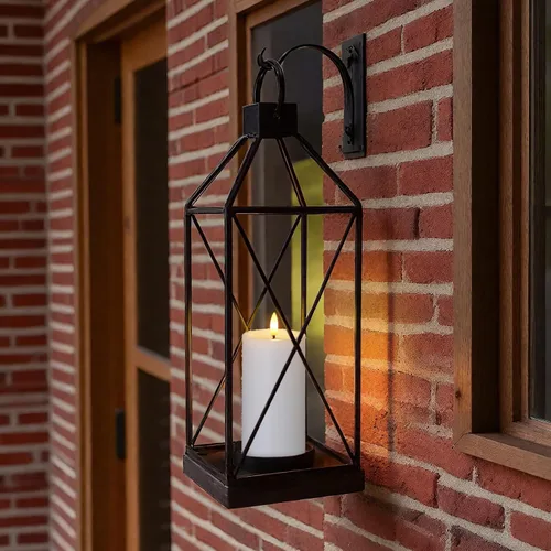 Vista 4 de Velas impermeables parpadeantes con temporizador automático, velas sin llama de plástico blanco con grasa para velas, 3" x 4" 5" 6" 7" Velas LED