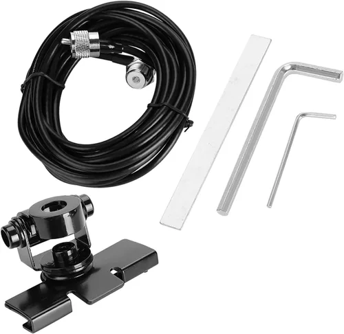 Vista 2 de Soporte de montaje de antena de jamón de coche para radio móvil, soporte de maletero para tapa de tronco/Hatchback/Montaje de puerta para FT-1802M