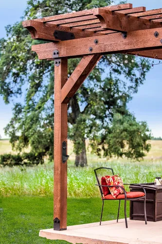 Vista 5 de Simpson Strong-Tie APDMW56 Outdoor Accents Mission Collection ZMAX, arandela decorativa con recubrimiento de polvo negro (paquete de 24)