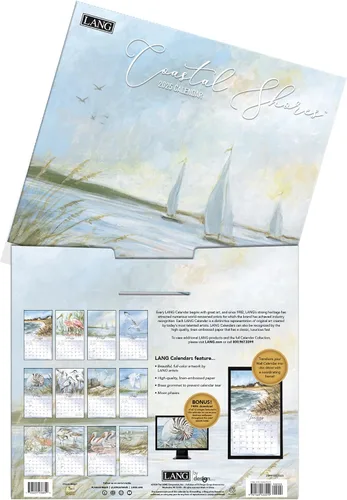 Vista 4 de LANG Coastal Shores 2025 - Calendario de pared (25991002023)