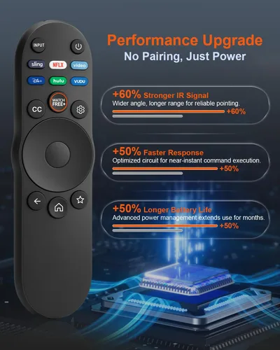 Vista 4 de Paquete de 2 controles remotos universales para Vizio Smart TV XRT270 XRT260 XRT140 XRT136 XRT122 D/E/PX/P/M/V/S Series OLED FHD 4K QLED UHD