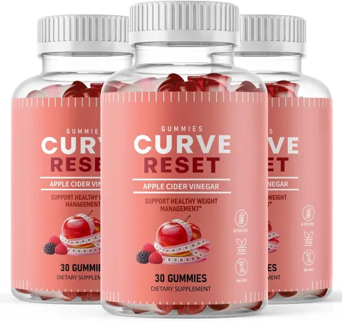 Vista 9 de Gomitas Curve Reset, suplemento de peso y bienestar, 1 paquete, 30 gomitas