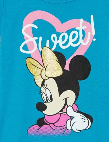 Vista 2 de Disney Minnie Mouse - Camiseta de manga corta para niñas pequeñas