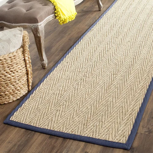 Vista 60 de Safavieh Colección de fibra natural NF115P - Alfombra (fibra natural), color gris, Fibras naturales