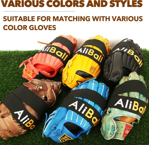 Vista 3 de AliBall Envoltura para guantes de béisbol, correa para guantes de sóftbol y béisbol, reemplazo de vapor, agua caliente, mantiene rápidamente