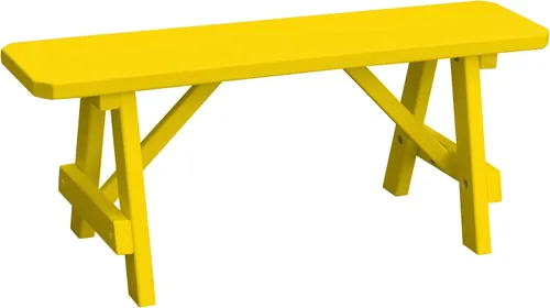 Vista 42 de Furniture Barn USA Pine - Banco tradicional de 2 pies, color negro