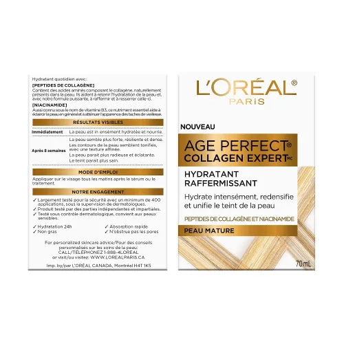 Vista 11 de L'Oreal Paris Age Perfect Collagen Expert - Hidratante antienvejecimiento de día, 2.5 onzas