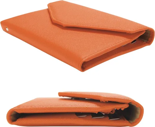 Vista 105 de Zoppen - Billetera de viaje con bloqueo RFID multiusos (Ver.4) Portatarjetas de pasaporte y vacunas, organizador de documentos de tres pliegues