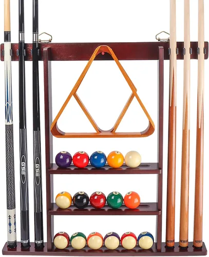 Vista 11 de GSE Games & Sports Expert Estante de Montaje en Pared con Contador de Puntuación Solamente, Estante de Montaje en Pared Colgante que Sostiene 6/8