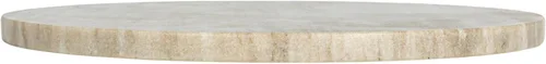 Vista 3 de Creative Co-Op - Tabla de cortar o tabla de charcutería redonda de mármol, color beige